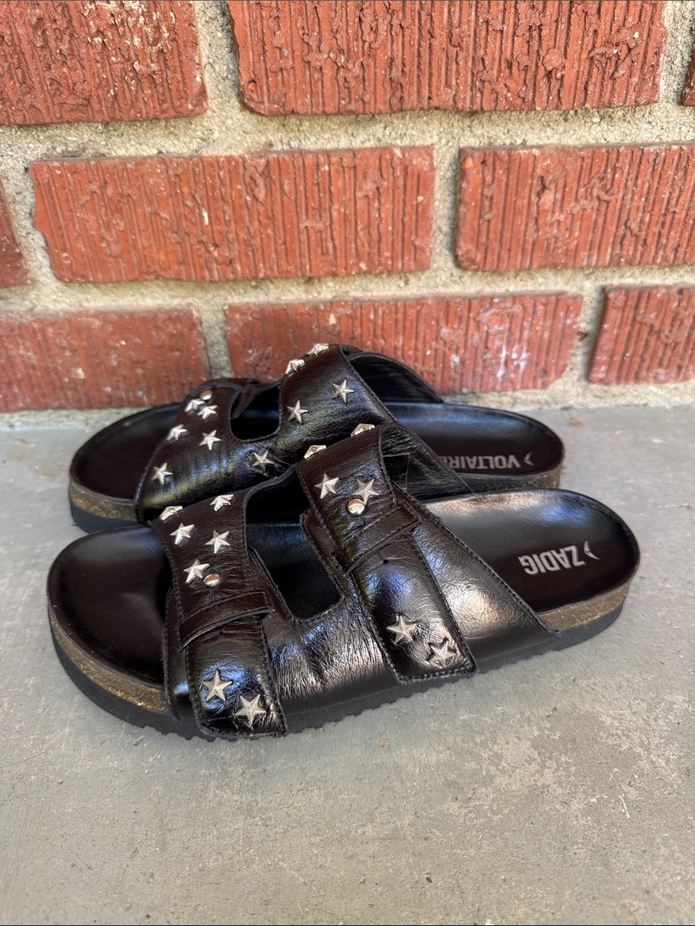Zadig & Voltaire Alpha  Leather Slip Ons